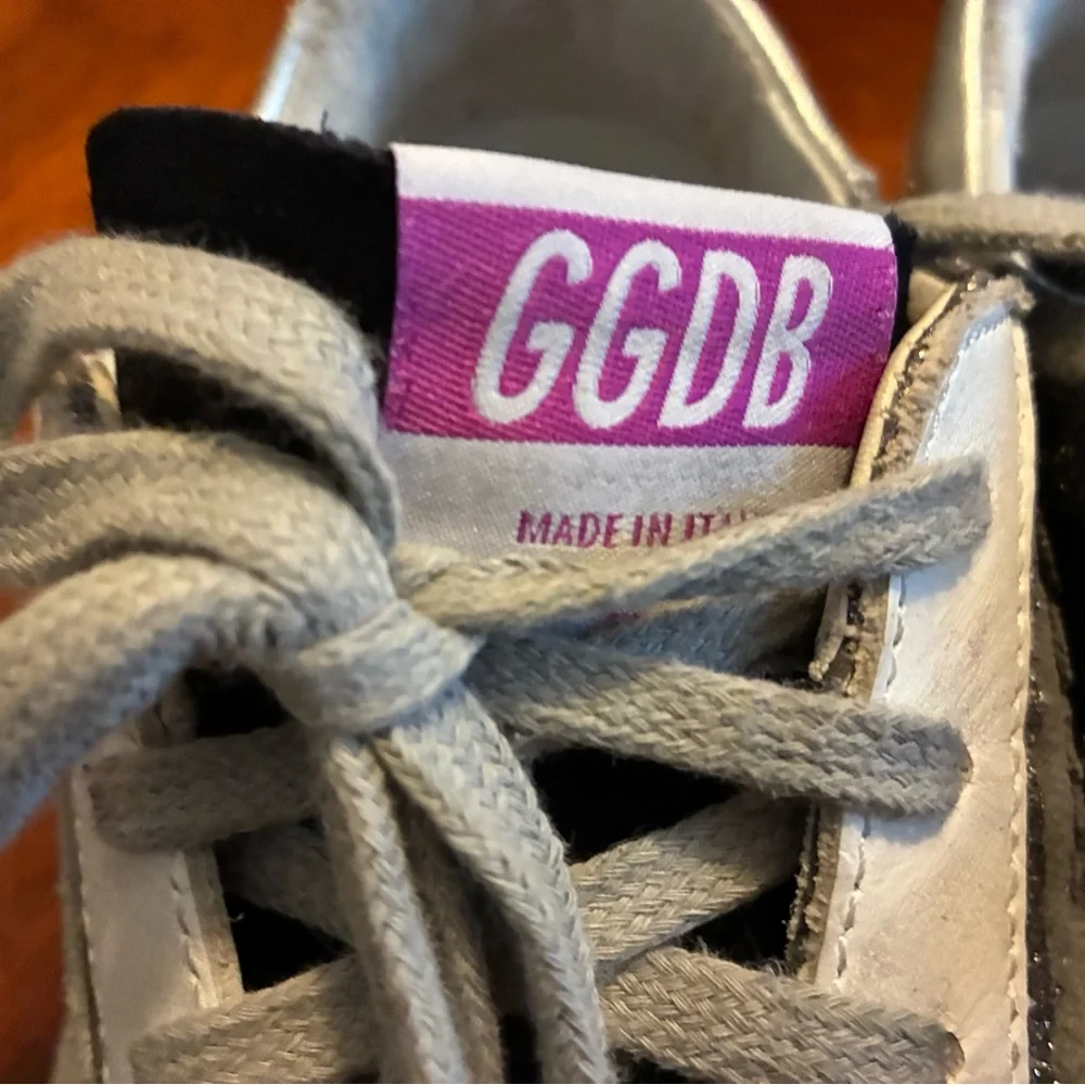 Golden Goose Superstar Sneakers with Glitter Accents - Picture 4 of 11